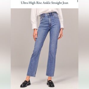 Ultra High Rise Ankle Straight Jean
